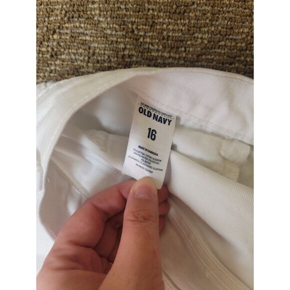 Womens white Old Navy The Diva white jeans - size 16 - Picture 3 of 4
